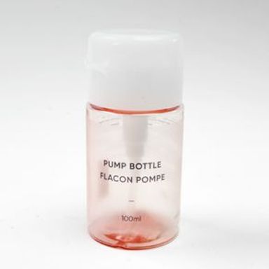Botella De Viaje Con Bomba Plástico Rosa 100 ml