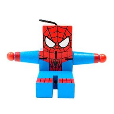 Juguete De Acción Marvel Spiderman De Madera, 12 x 11 cm