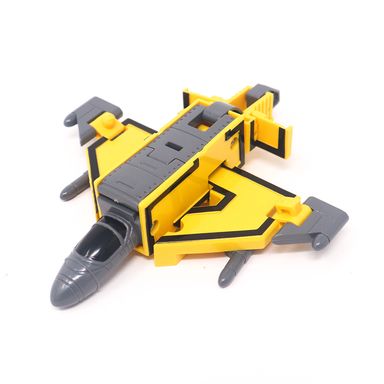 Juguete Armable En Forma De Digito Avión Plástico Amarillo 2.3x2x5 cm