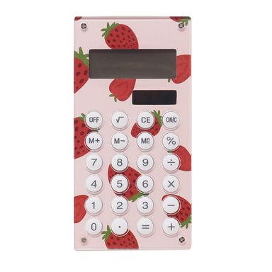 Calculadora Fruit Series Fresa Mini Rosa