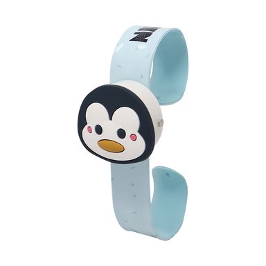 Reloj Slap Para Niño Pingüino Azul