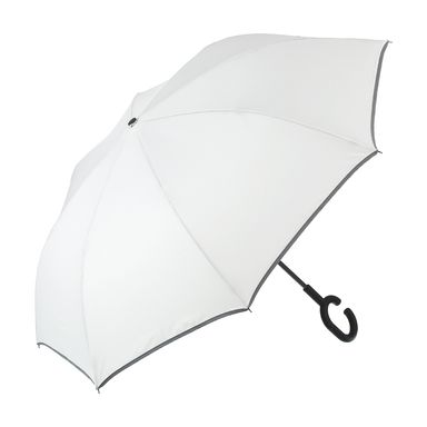 Paraguas Plegable Ejecutivo De Mango Largo Blanco 60 cm