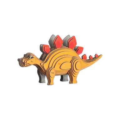 Rompecabezas 3D Mini   Estegosaurio   Cartulina Amarillo 5.8x3.3x9.2 cm