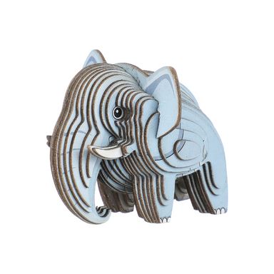 Rompecabezas 3D Mini   Elefante   Cartulina Gris 4.5x5.1x6.3 cm