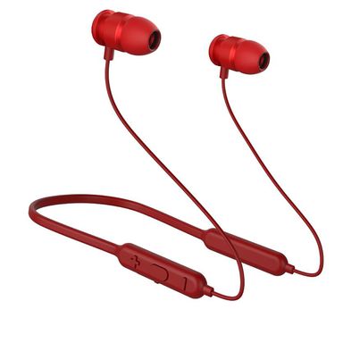 Audífonos Inalámbricos Deportivos Con Control De Volumen Y Micrófono Modelo BE36 Rojo