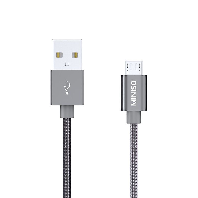 Cable-De-Carga-USB-A-Micro-USB-Gris-1-M-1-9466