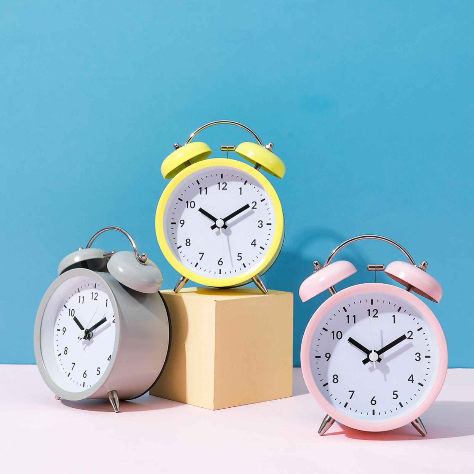 Miniso Classic Alarm Clock (Yellow)