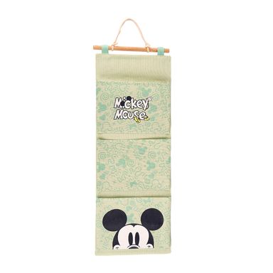 Organizador Colgante Disney Mickey Mouse Tela Verde 25x65 cm