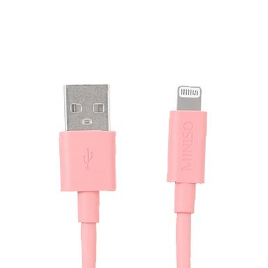 Cable De Carga Rápida USB A Lightning Rosa 2 M