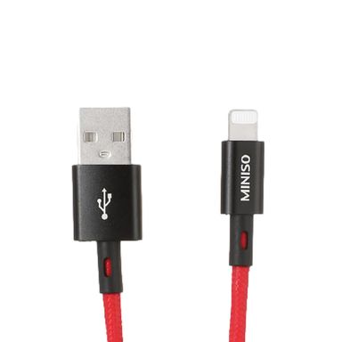 Cable De Carga Rápida USB A Lightning Rojo 1 M