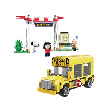 Bloques De Construcción Snoopy Camión Escolar 33.1x24.2x6.3 cm 288 Piezas