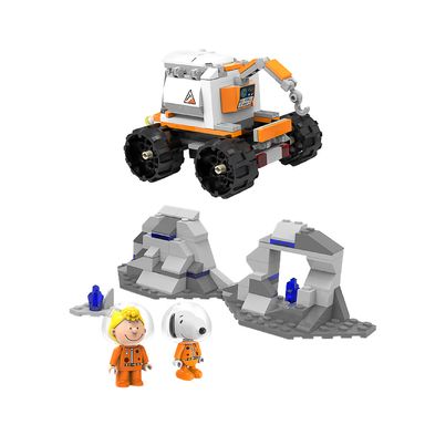 Bloques De Construcción Snoopy Carro Minero Espacial     11x9.5x8 cm, 9.5x6 cm       226 Piezas