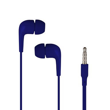 Audífonos De Cable Con Micrófono, Azul