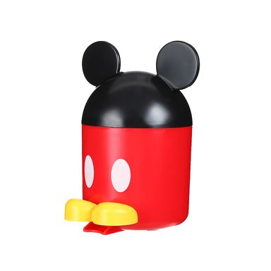 Bote De Basura Disney Mickey Mouse Plástico Rojo 15x20 cm
