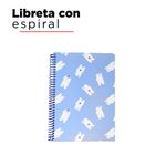 Libreta-Con-Espiral-Oso-Polar-Rayas-Azul-30x21-cm-100-Hojas-2-11411