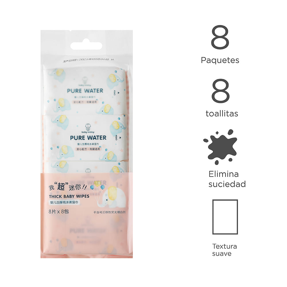 Toallitas Húmedas Para Bebé 99% Agua Purificada - Salud y Belleza - Miniso  en Línea