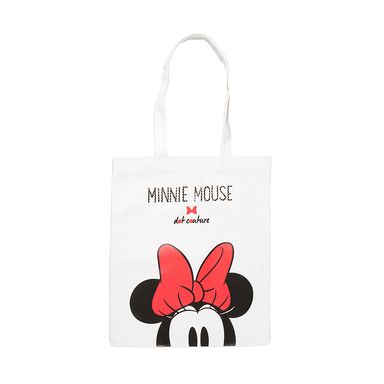 Bolsa Para Compras Disney Minnie Mouse Blanco 33.5x39.5 cm