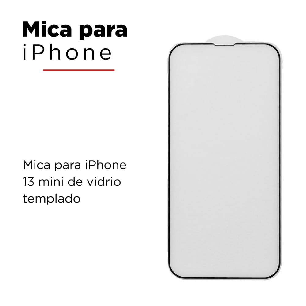 Lente de cristal templado para iPhone 13 / 13 Mini - Dealy