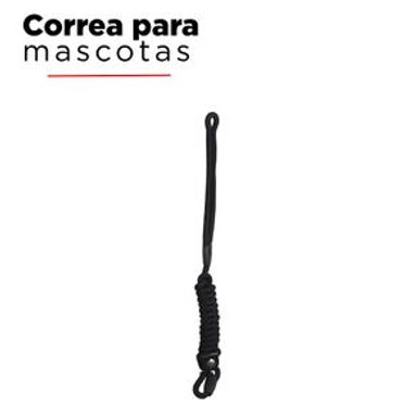 Correa Para Perro 100% Poliéster Negra 1.5 m x 0.8 cm