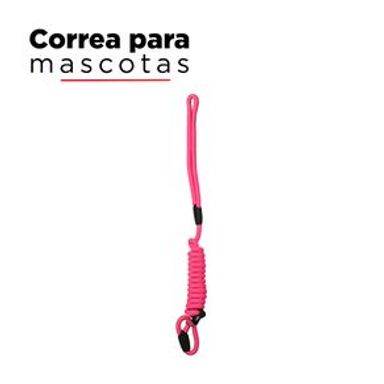 Correa Para Perro 100% Poliéster Rosa 1.5 m x 0.8 cm