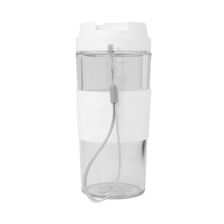 Miniso Vaso Con Tapa Y Popote Vidrio 460 ml