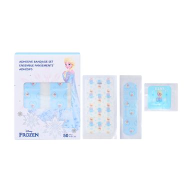 Paquete De Curitas Disney Elsa Frozen 3.8 cm, 7.2x1.9 cm, 7.6x3.8 cm 50 Piezas