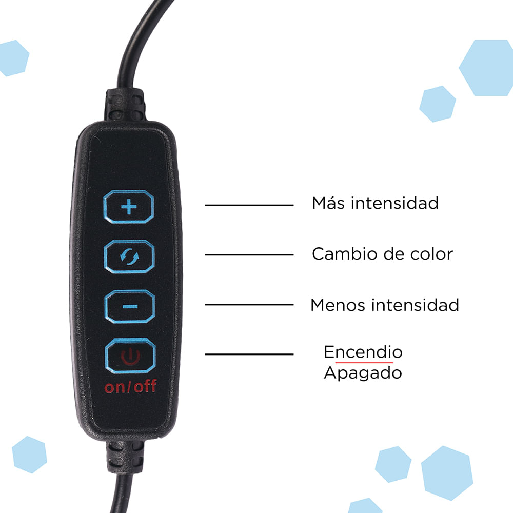 Aro de luz online led para celular miniso