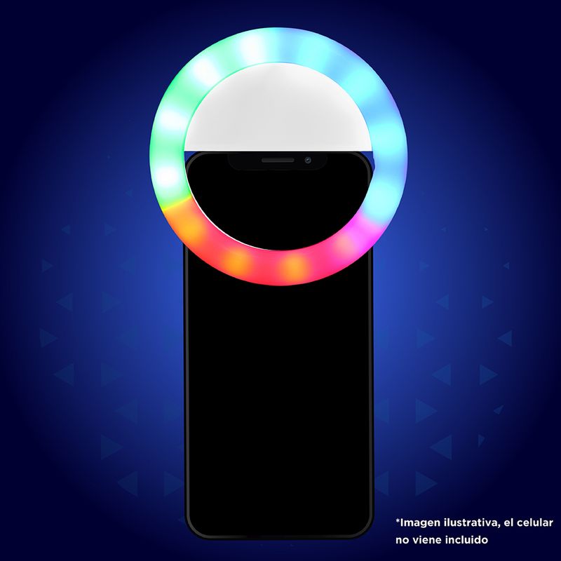 Mini Aro De Luz Con Clip Para Celular RGB Tecnologia Miniso en