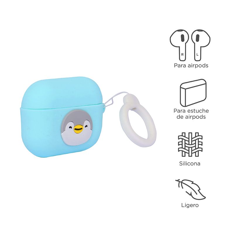 Funda Protectora Para AirPods Pro De Pingüino Sr. Miniso