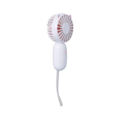 Mini Ventilador De Mano Plástico Blanco 12.5x6 cm
