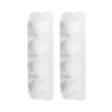 Molde Para Cubos De Hielo Plástico Blanco 27.5x7.5 cm