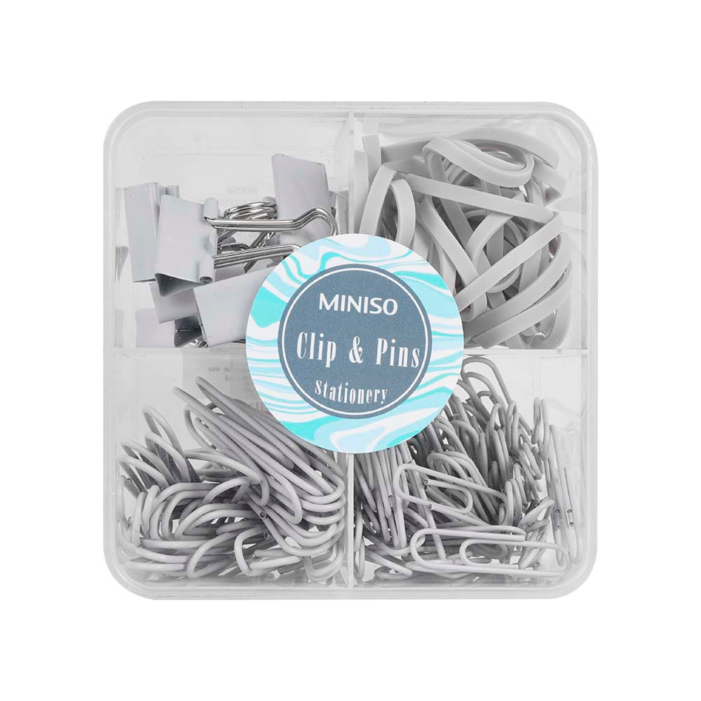 Set Kit De Oficina: Clips, Chinches Y Pinzas, Clips 700970