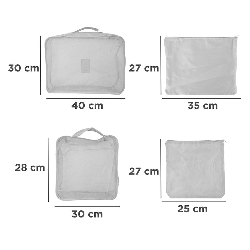 Organizador plastico para bolsas gris spectrum 33237