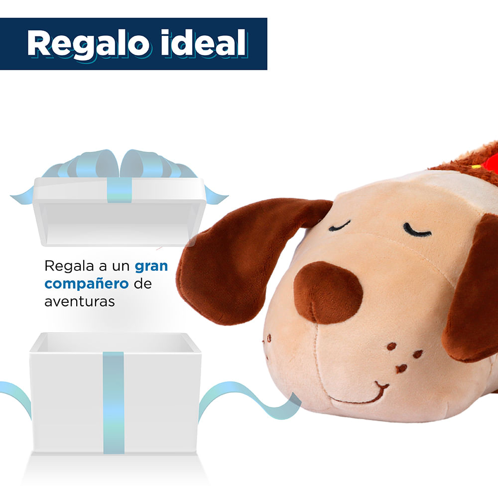 Peluche Miniso Perrito Disfrazado De Hot Dog Felpa Beige 19x35 cm