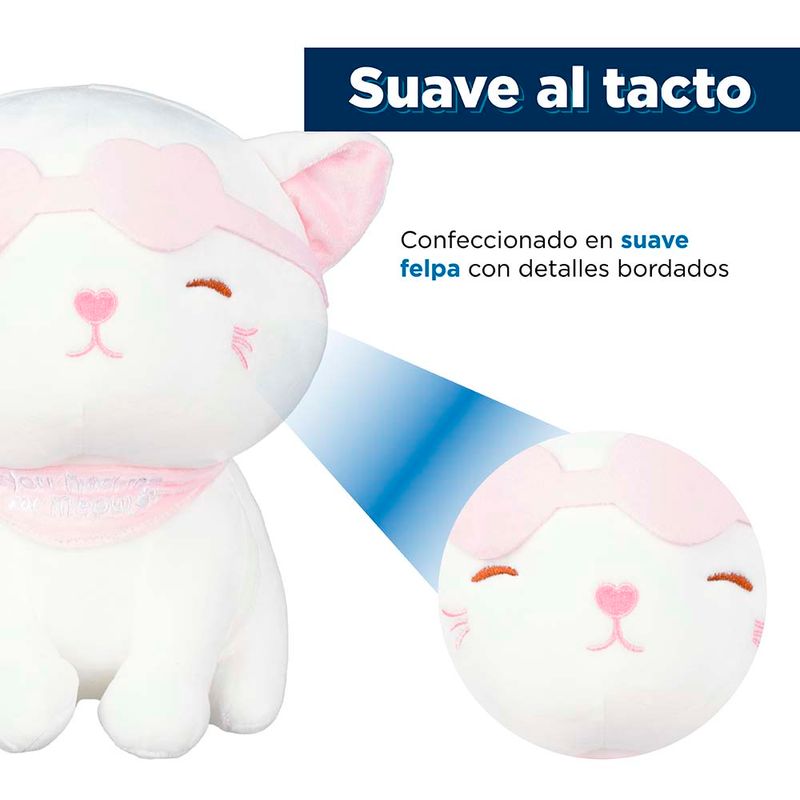 Peluche Con Antifaz Miniso Gato Juguetes Miniso en L nea Miniso