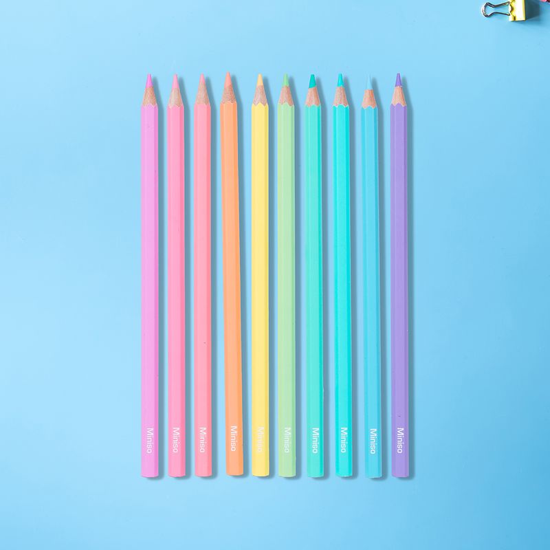 Paquete Lápices De Colores Neón - Papeleria - Miniso en Línea