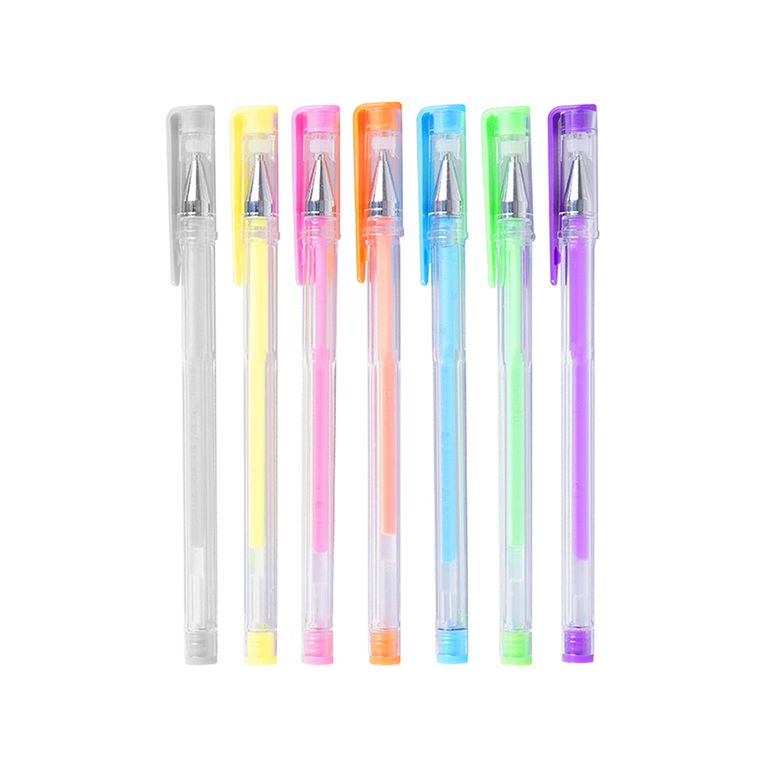 PACK 8 PLUMAS KAWAII COLORES PASTEL 0.5MM PUNTO FINO GEL