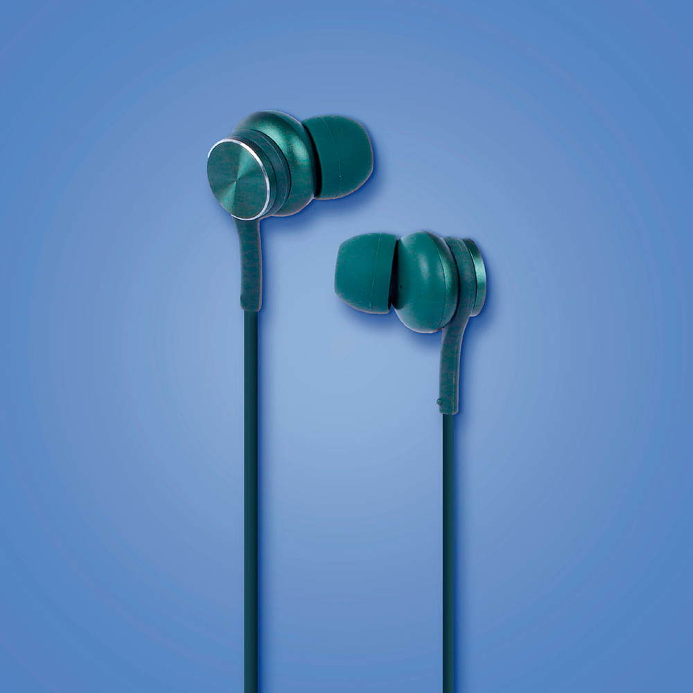 Audífonos De Cable Verdes 120 cm