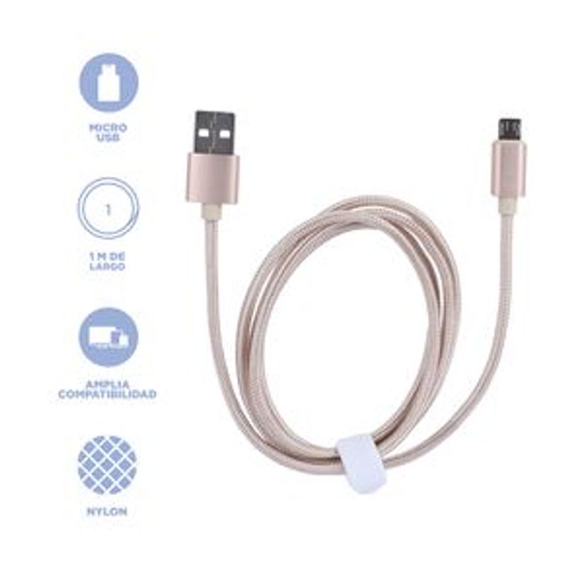 OKRAY - Cable micro USB de 10 pies, cable de carga rápida trenzado largo  USB-A a Micro USB 2.0, cable de carga rápida, sincronización de datos,  cables