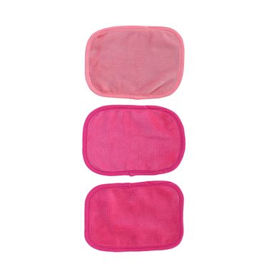 Paquete Toallas Desmaquillantes Textiles Rosas 14x20 cm Reutilizables 3 Piezas