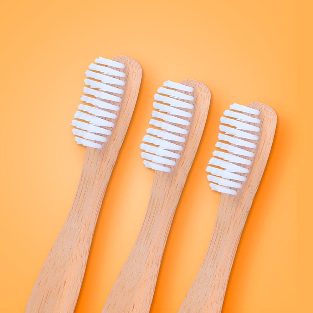 Set de cepillos de dientes de bambú