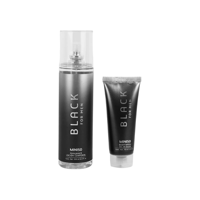 Set Fragancias Para Hombre Black Salud y Belleza Miniso en