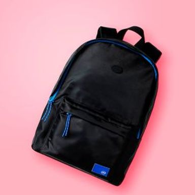 Mochila Casual 100% Poliéster Negra 39x27x13 cm