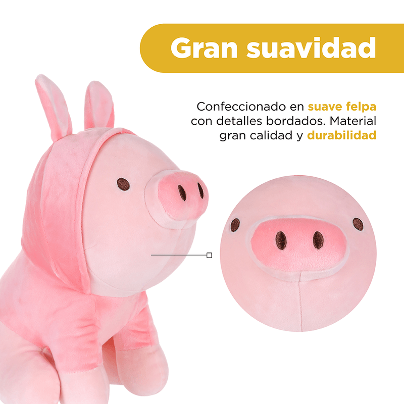 Peluche Con Capucha Miniso Cerdito Juguetes Miniso en L nea