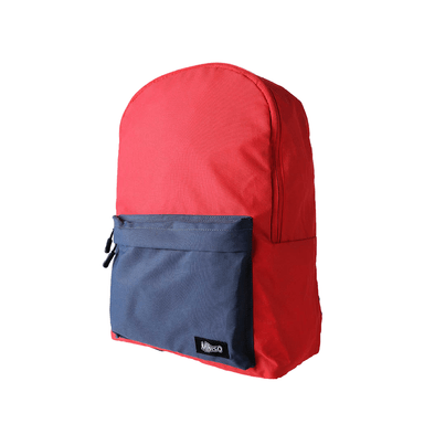 Mochila Casual 100% Poliéster Roja 39x27x13 cm