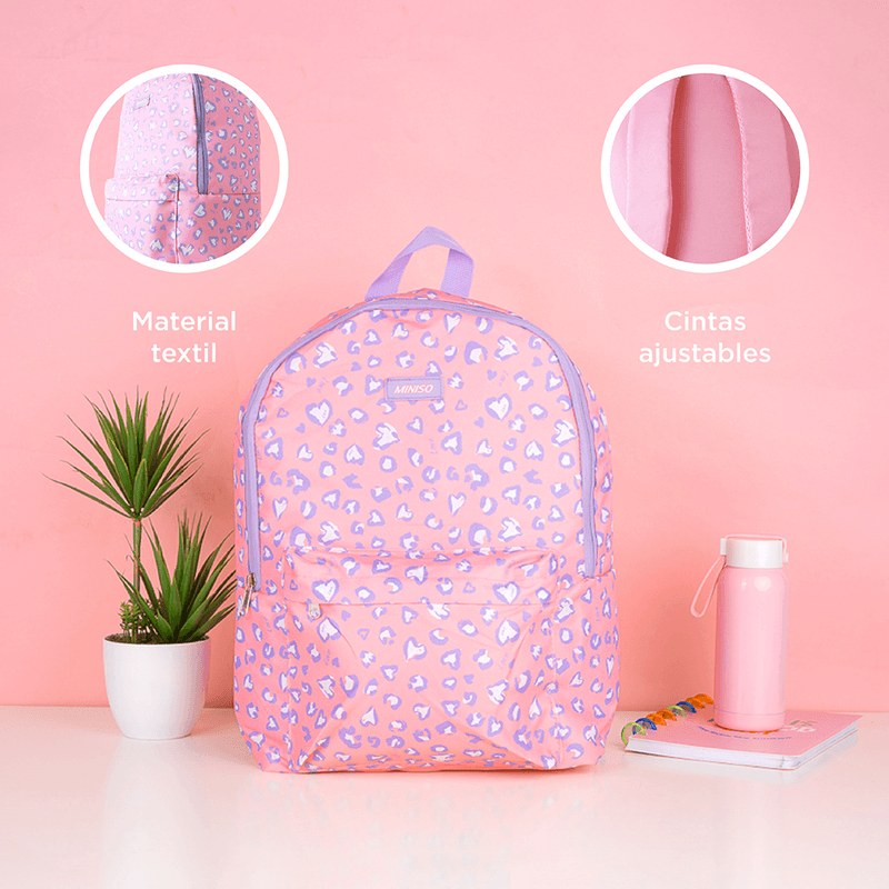 Miniso cheap pink backpack