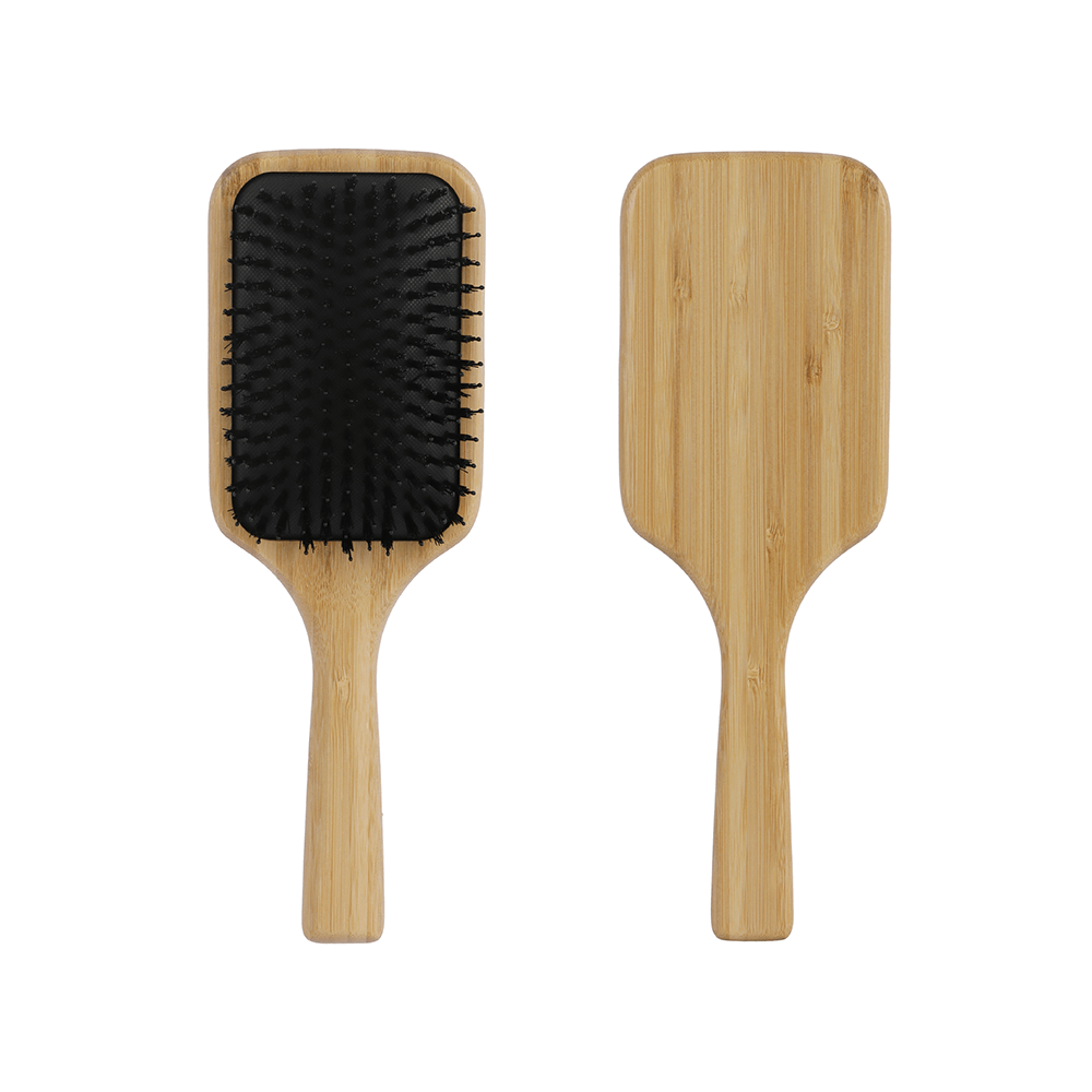 Cepillo rectangular de bambú para el pelo de cepillado suave - Banbu