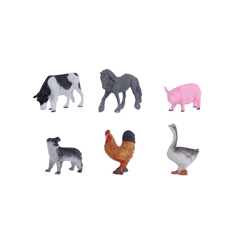 Las figuras animales de la granja