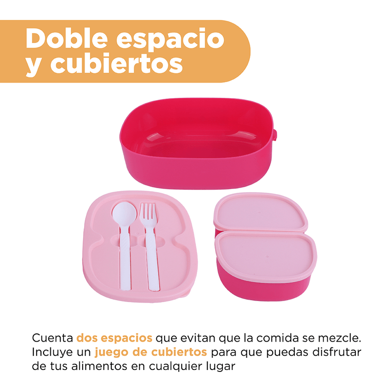 Contenedor alimentos Barbie 3pcs — Miniso Uruguay