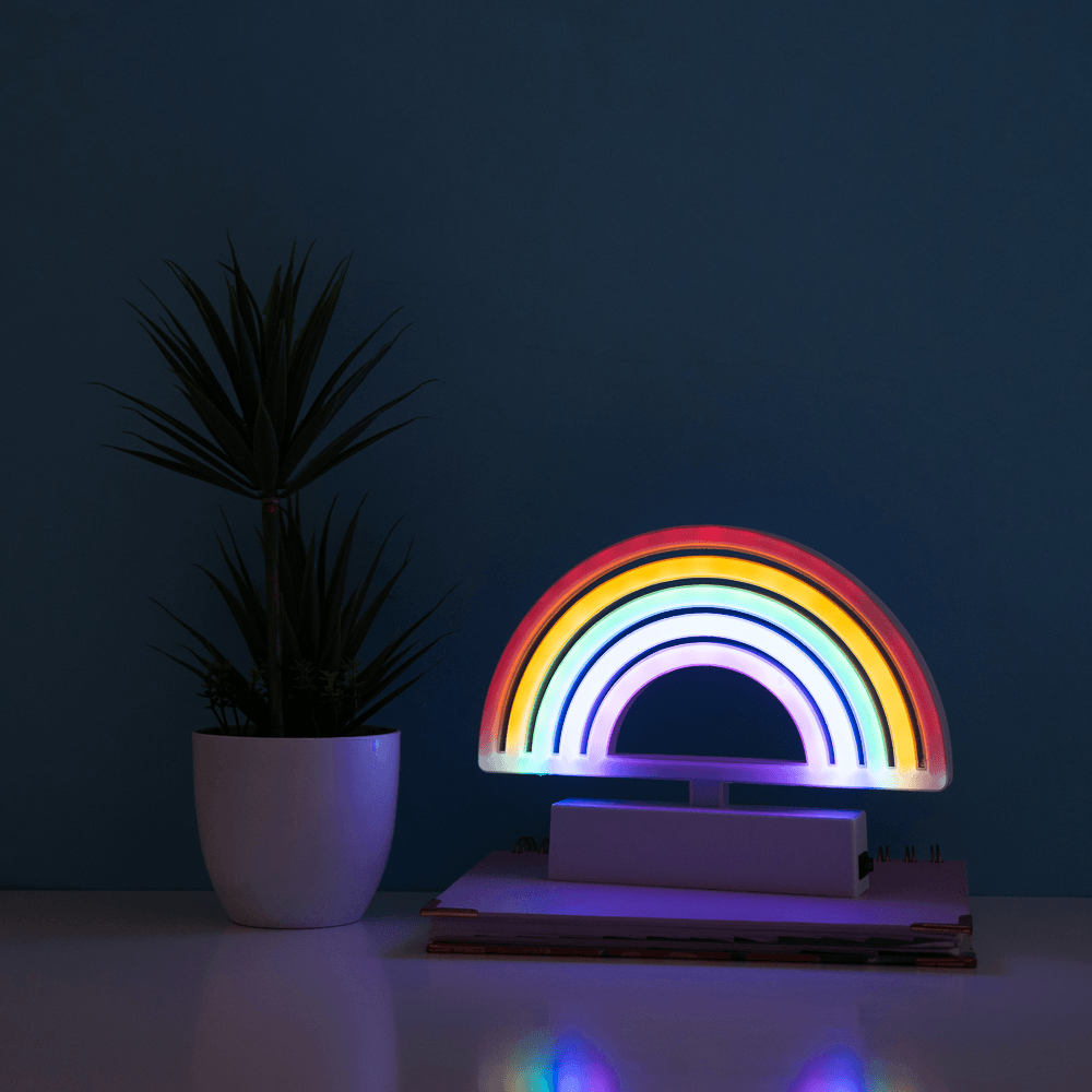 Figura De Luz Arcoíris Sintética 22x3x16 cm